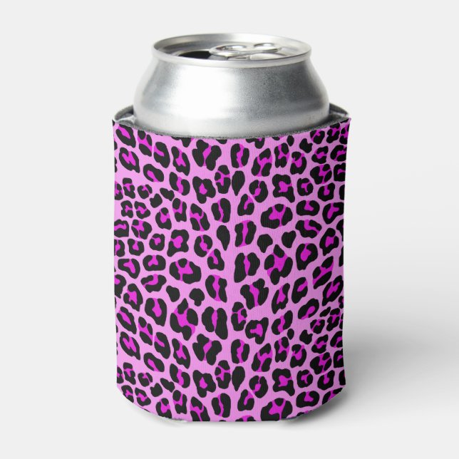 Pink Leopard Can Cooler (Can Front)