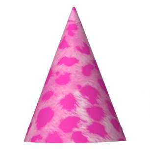 Pink Leopard Cheetah Wild Jungle Birthday Party Party Hat