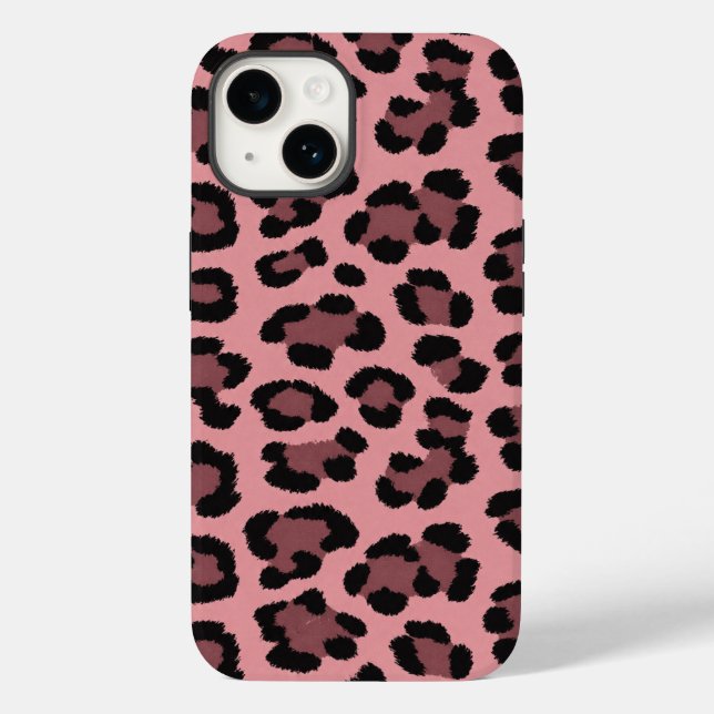Pink Leopard iPhone Case (Back)