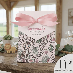 Pink Leopard Jungle Safari Favour Box