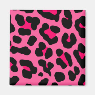 Pink Leopard Magnet