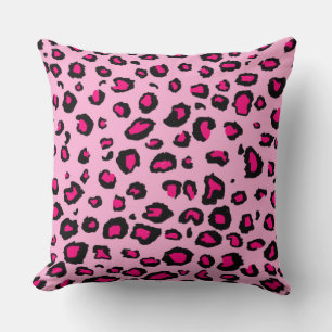 Pink Leopard Minx Cushion