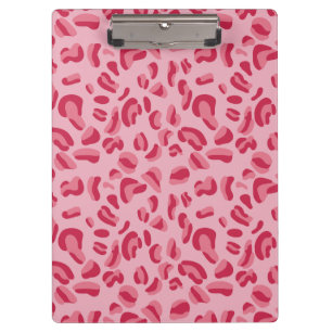 Pink Leopard Pattern Clipboard