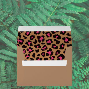Pink Leopard Pattern Envelope