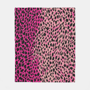 Pink leopard pattern textile fabricanimal,backgrou fleece blanket
