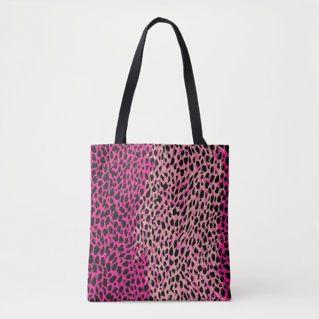 Pink leopard pattern textile fabricanimal,backgrou tote bag (Front)