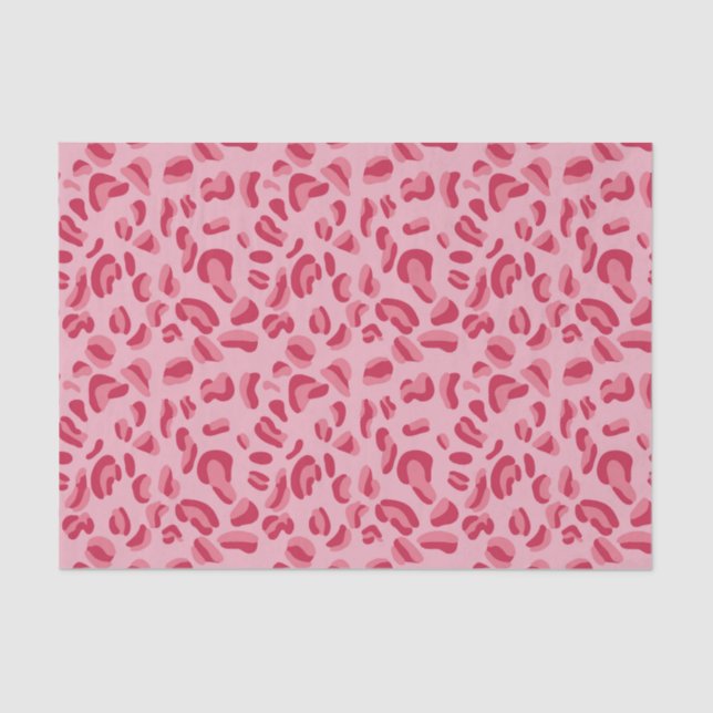 Pink Leopard Pattern Tissue Paper (Front)