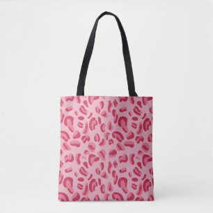 Pink Leopard Pattern Tote Bag