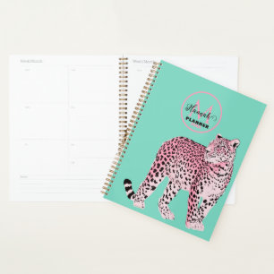  Pink Leopard Planner