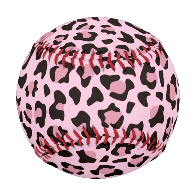 Pink Leopard Print Baseball (Front)