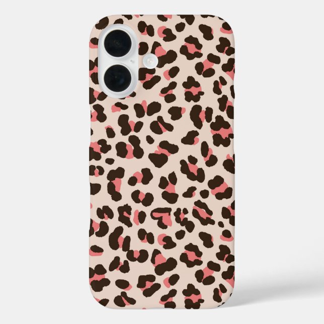 Pink Leopard Print Case-Mate iPhone Case (Back)