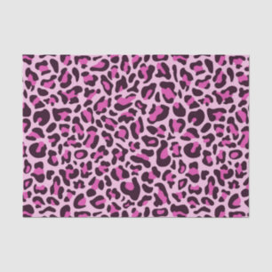 Pink Leopard Print Decoupage Tissue Paper