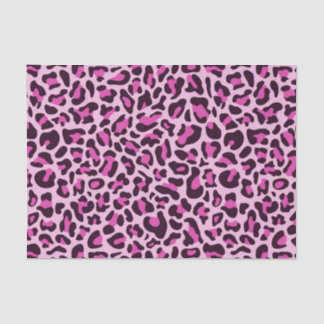 Pink Leopard Print Decoupage Tissue Paper