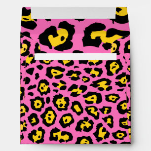 Pink Leopard Print Envelope