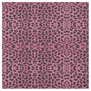 Pink Leopard Print Fabric