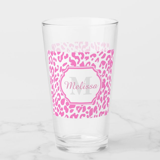 Pink Leopard Print Glass (Front)