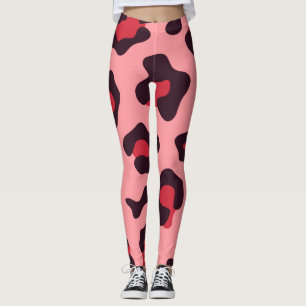 Pink Leopard Print Leggings