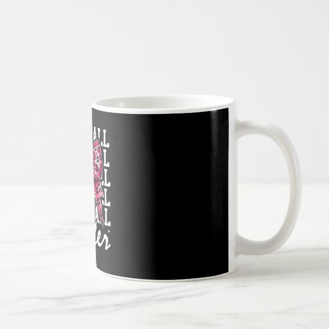 Pink Leopard Print Leopard Pink Coquette Bow Byseb Coffee Mug (Right)