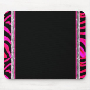 Pink Leopard Print Mouse Pad