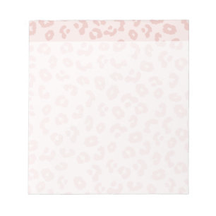 Pink Leopard Print Notepad