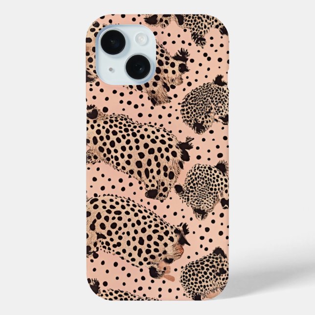 Pink Leopard Print Pattern – Chic Animal Case-Mate iPhone Case (Back)