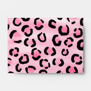 Pink Leopard Print Pattern. Envelope