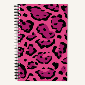 Pink Leopard Print Spiral Notebook