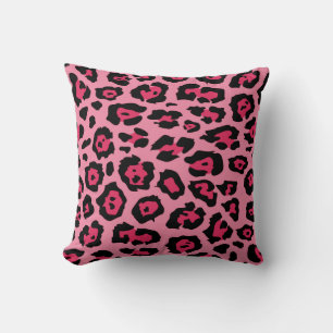 Pink Leopard Print Trendy Cushion