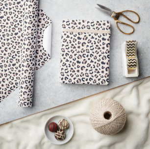 Pink Leopard print Wrapping Paper