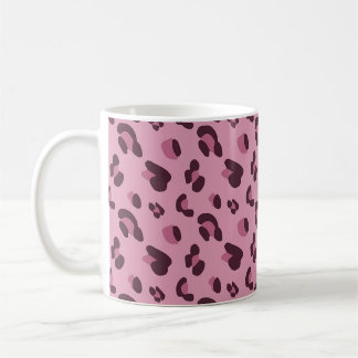 Pink Leopard Skin Pattern Coffee Mug