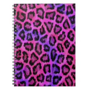 Pink Leopard Skin Print Notebook