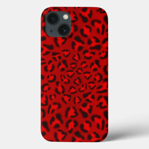 Pink leopard texture pattern. iPhone 13 case
