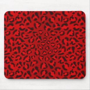 Pink leopard texture pattern. mouse pad