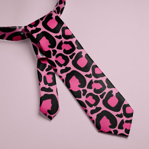 Pink Leopard Tie