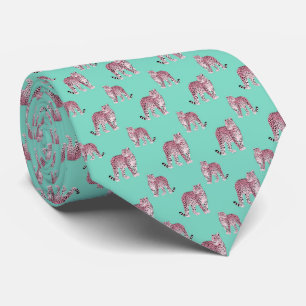 Pink Leopard Tie