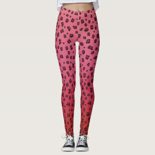 Pink Leppard Leggings - Valentine's Yoga Pants