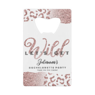 Pink Let's Get Wild Animal Print Bachelorette Bach