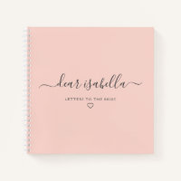 Pink Letters to the Bride Keepsake Memory