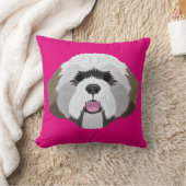 Pink Lhasa Apso Cushion (Blanket)
