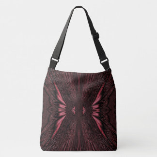 PINK LIGHT BUTTERFLY CROSSBODY BAG