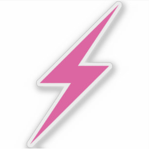 Pink Lightning Bolt Of Feminism