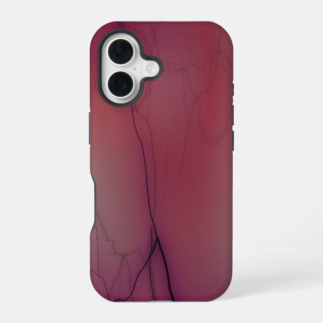pink lightning iPhone 16 case (Back)