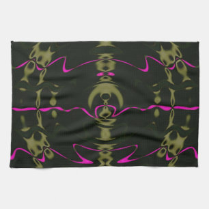 Pink Lights American MoJo Kitchen Towel