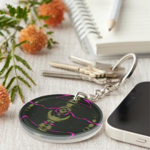 Pink Lights Key Chain