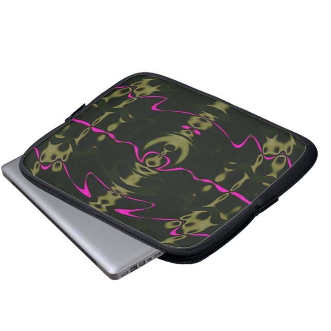 Pink Lights Laptop Sleeve (Front Bottom)