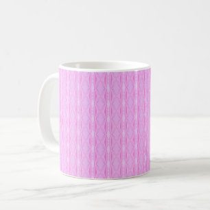 Pink Lilac and Magenta Diamond Geometric Pattern Coffee Mug