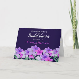 Pink Lilac Floral Bridal Shower  Invitation