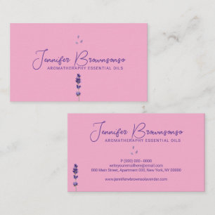 Pink Lilac Purple Lavender Business Card