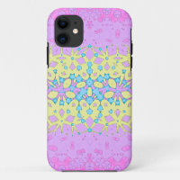 Pink, Lilac, Yellow and Sky Blue Geometric