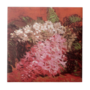 Pink Lilacs by Vincent van Gogh, Still Life Flower Ceramic Tile
